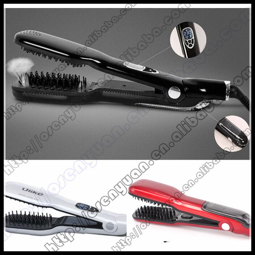 Hair Care Product Hair Straightener Brush with Ceramic Frame